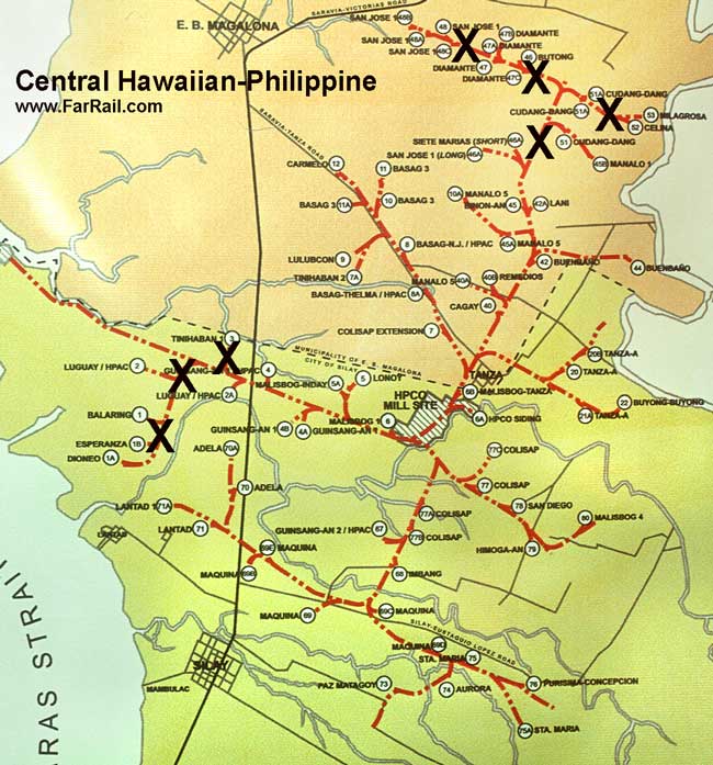 Landkarte Hawaiian-Philippine auf Negros