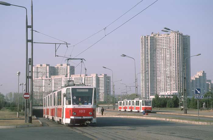 trams in Pyongyang