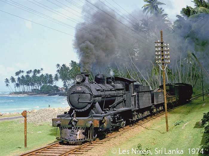 Steam in Sri Lanka, photo: Les Nixon May 1974