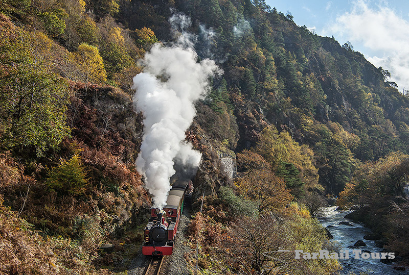 Narrow gauge steam trains for photographers in Wales