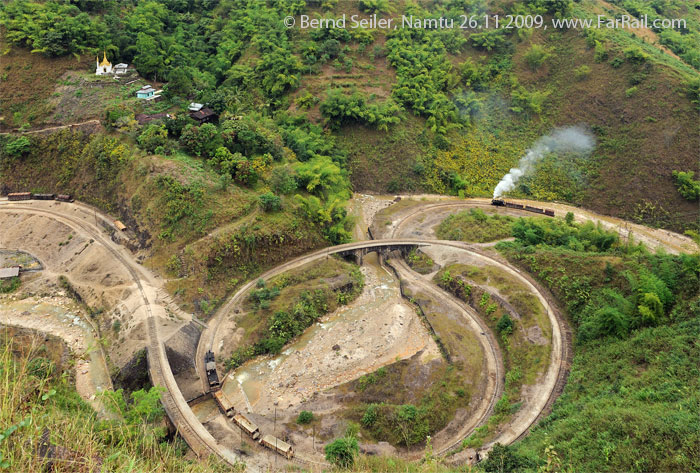 Burma Mines Railway: Spirale bei Wallah Gorge