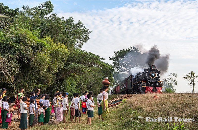 Steam in Burma (Myanmar) - branch line to Madauk