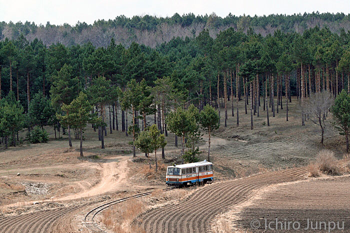 Triebwagen auf der Waldbahn von Xinglongzhen