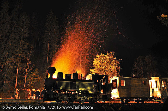 Narrow gauge steam in Romania: Viseu de Sus, October 2016