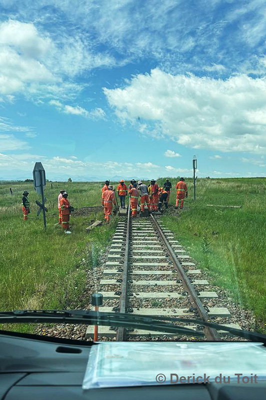 Transnet is working on the track on the Ficksburg - Marseilles line