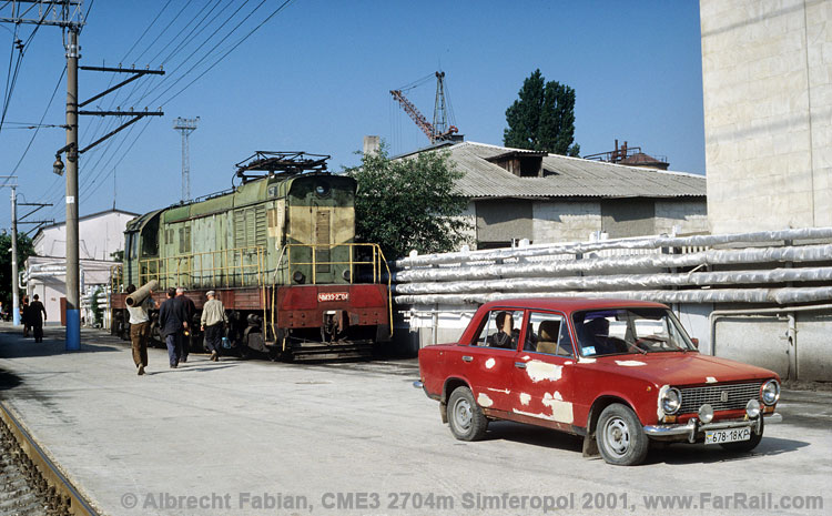 Simferopol diesel loco and Lada